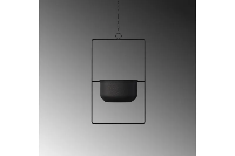 Dekorativ potte Jathen Svart - Svart - Innredning - Krukker - Veggkrukke