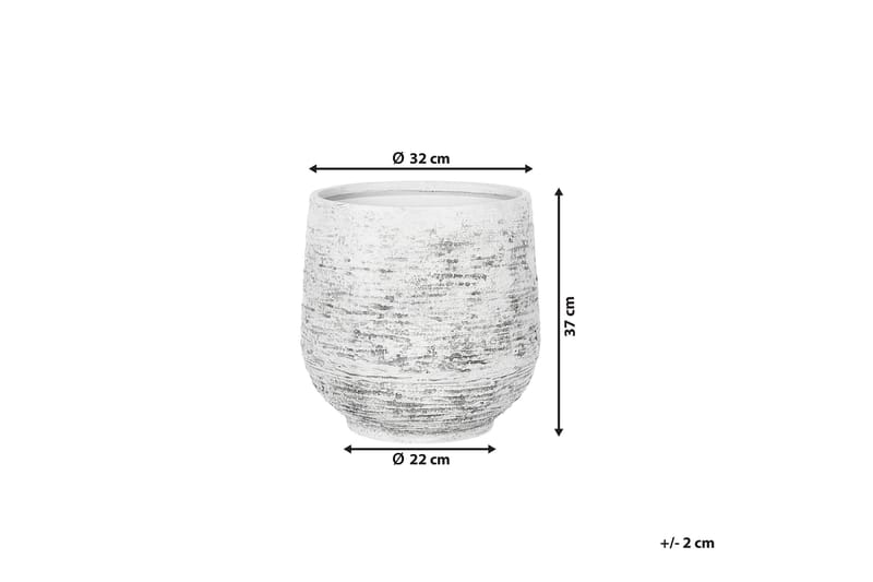 DIONI Krukke 36 cm - Grå - Hage - Dyrking & hagearbeid - Dyrking - Blomsterpotter - Store blomsterkrukker