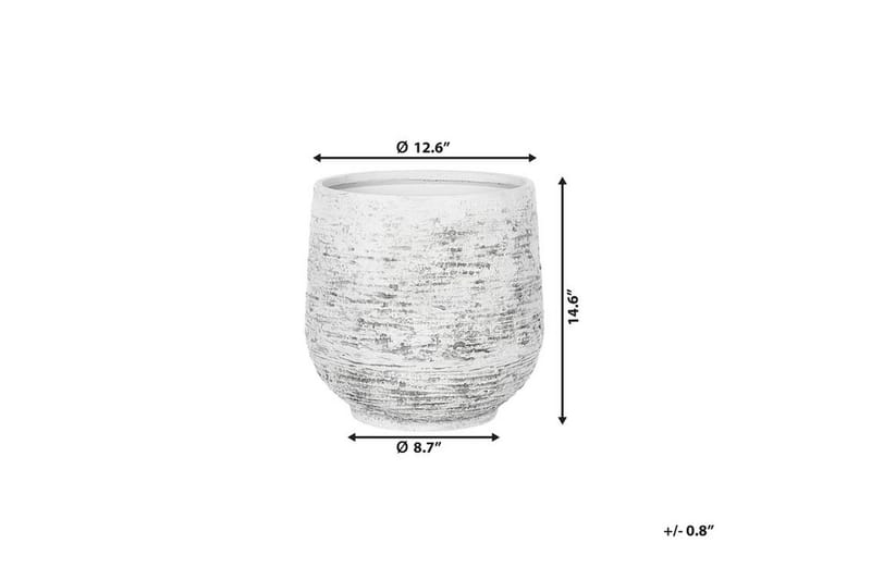 DIONI Krukke 36 cm - Grå - Hage - Dyrking & hagearbeid - Dyrking - Blomsterpotter - Store blomsterkrukker