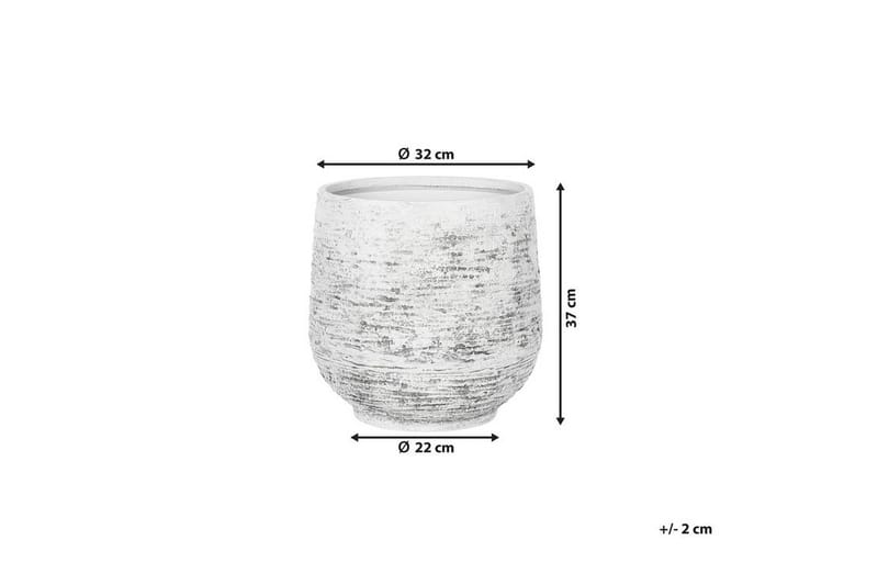 DIONI Krukke 36 cm - Grå - Hage - Dyrking & hagearbeid - Dyrking - Blomsterpotter - Store blomsterkrukker