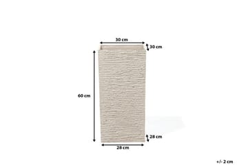 Gaza Krukke 30 cm - Beige - Hage - Dyrking & hagearbeid - Dyrking - Blomsterpotter - Store blomsterkrukker