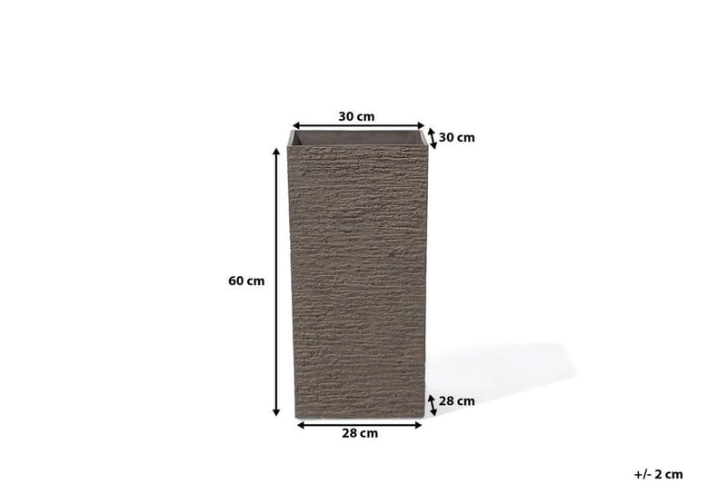 Gaza Krukke 30 cm - Brun - Hage - Dyrking & hagearbeid - Dyrking - Blomsterpotter - Store blomsterkrukker