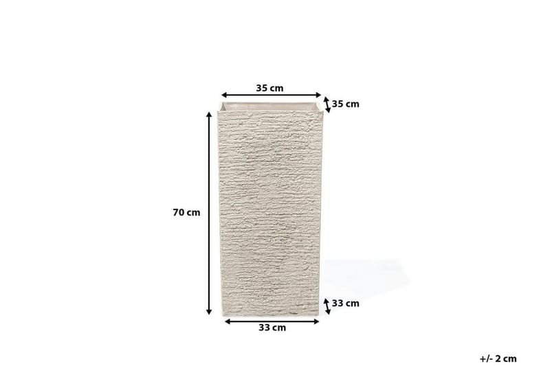 Gaza Krukke 35 cm - Beige - Hage - Dyrking & hagearbeid - Dyrking - Blomsterpotter - Store blomsterkrukker