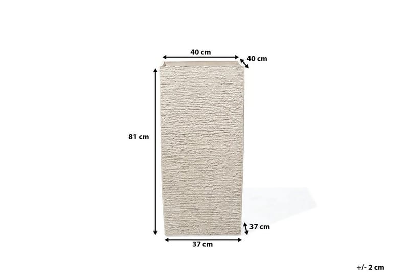 Gaza Krukke 40 cm - Beige - Hage - Dyrking & hagearbeid - Dyrking - Blomsterpotter - Store blomsterkrukker