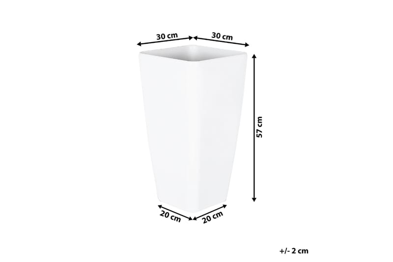 Modi Krukke 57 cm - Hvit - Innredning - Krukker