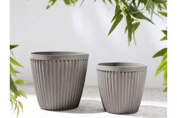 Poka Krukke 44 cm - Grå - Innredning - Krukker