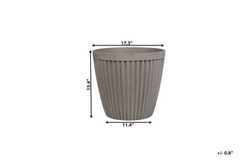 Poka Krukke 44 cm - Grå - Innredning - Krukker