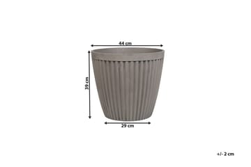 Poka Krukke 44 cm - Grå - Innredning - Krukker