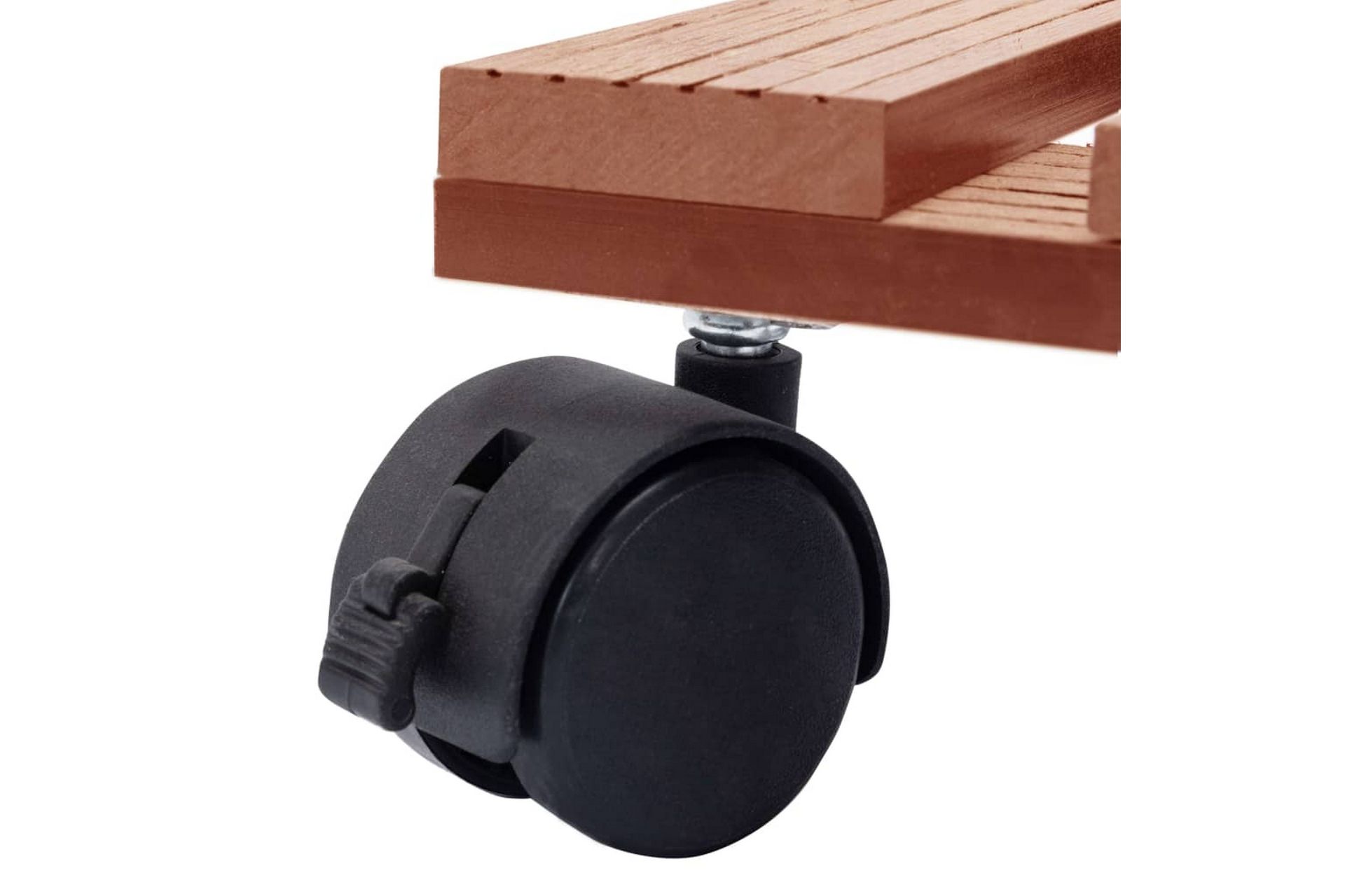 Pottetraller 2 stk brun 30x30x7,5 cm WPC - Brun - Innredning - Krukker