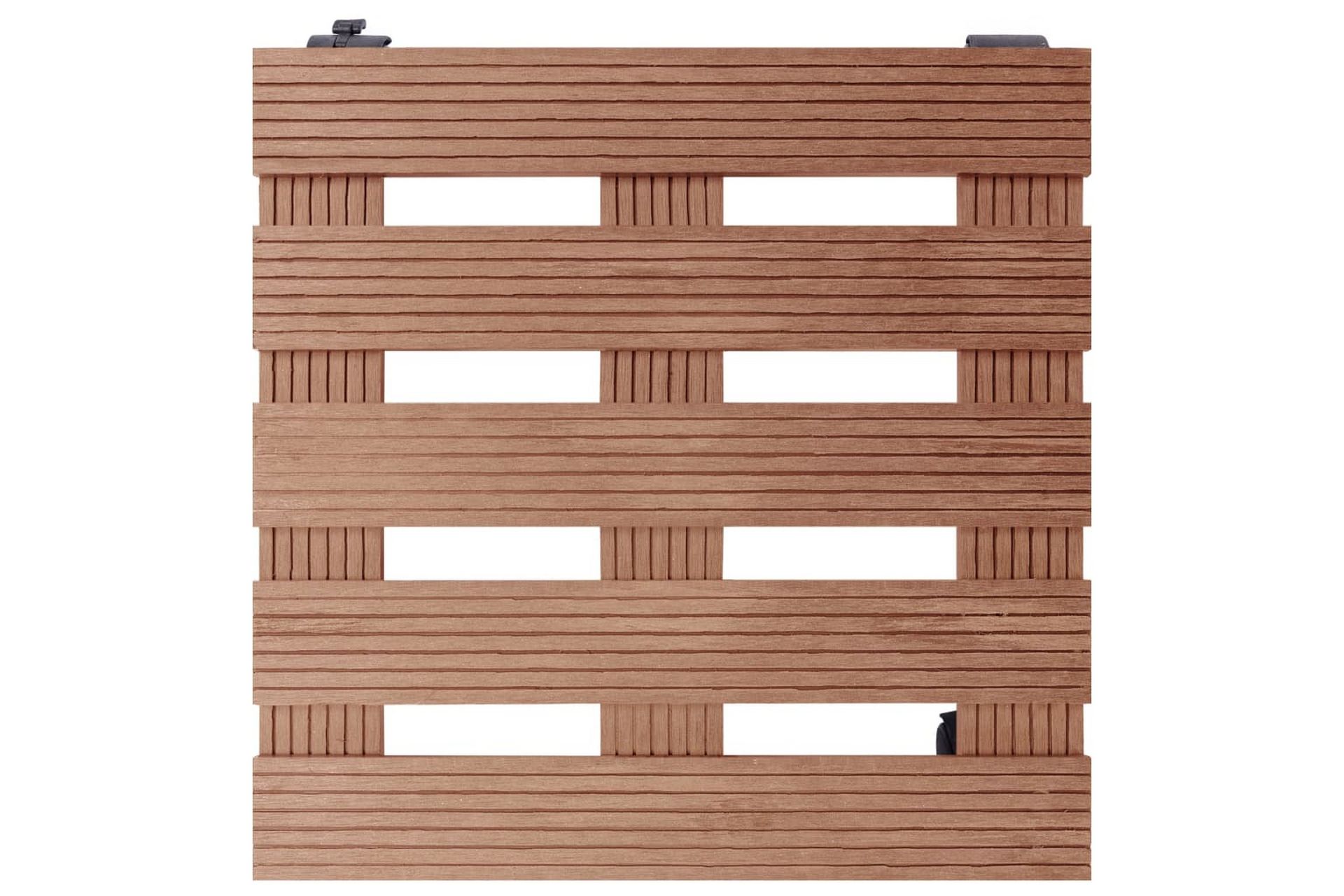 Pottetraller 2 stk brun 30x30x7,5 cm WPC - Brun - Innredning - Krukker