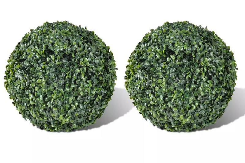 Buksbomball kunstige blader 27 cm 2 stk - Balkongblomster - Kunstige planter