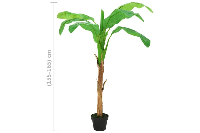 Kunstig banantre med potte 165 cm grønn - grønn - Innredning - Kunstige planter