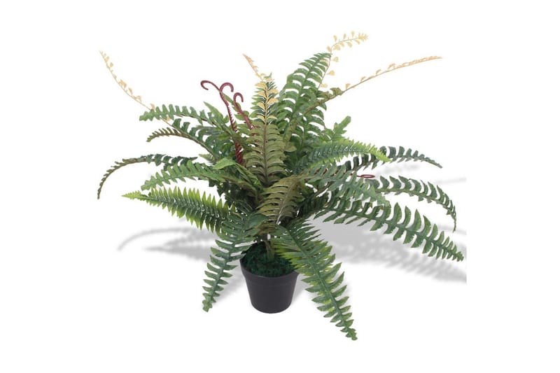 Kunstig bregne med potte 60 cm grønn - Innredning - Kunstige planter
