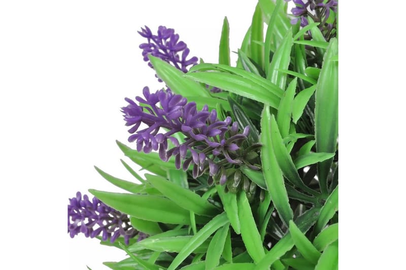 Kunstig buksbomball med lavendel sett med 2 stk 28 cm - Innredning - Kunstige planter