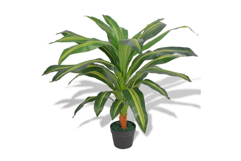 Kunstig draketre med potte 90 cm grønn - Innredning - Kunstige planter