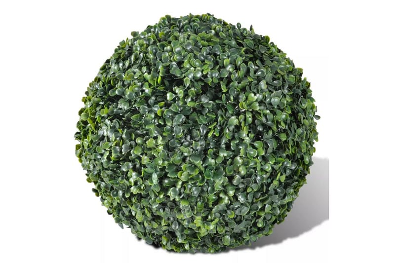 Kunstig rund busk 27 cm med solcelledrevet lys 2stk - Innredning - Kunstige planter