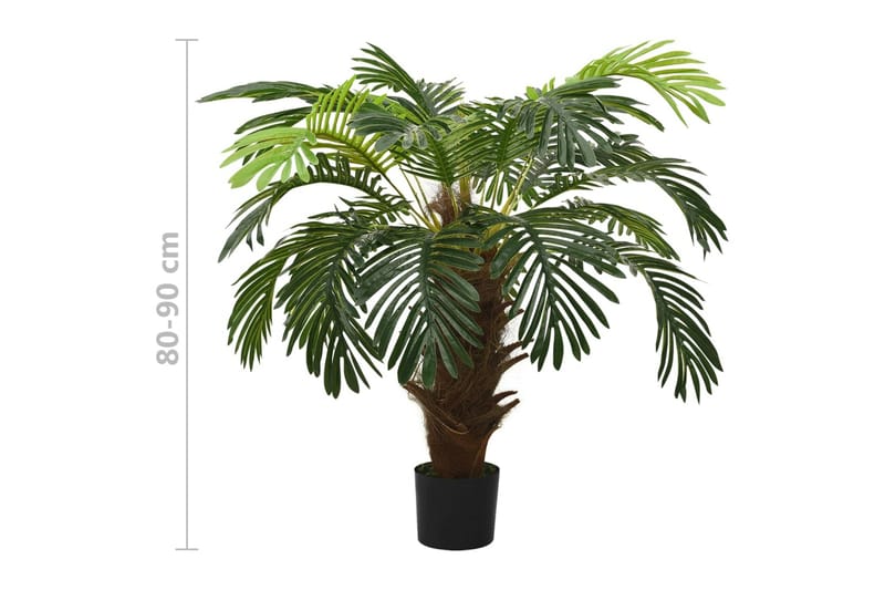 Kunstig sagopalme med potte 90 cm grønn - grønn - Innredning - Kunstige planter