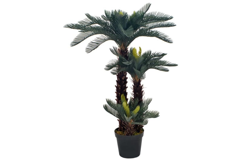 Kunstig sagopalme med potte grønn 125 cm - Innredning - Kunstige planter