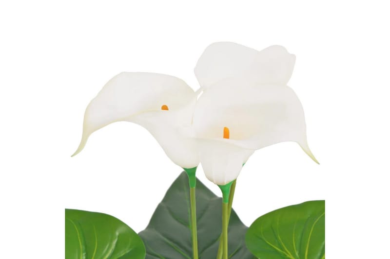 Kunstig stuekala med potte 85 cm hvit - Innredning - Kunstige planter