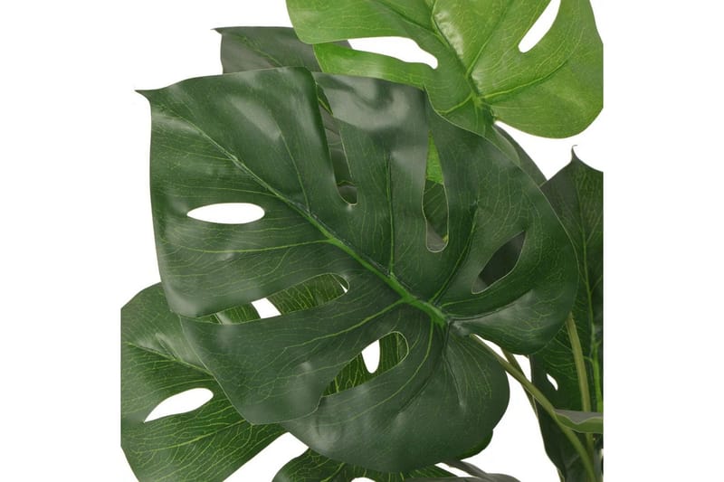 Kunstig vindusblad med potte 45 cm grønn - Innredning - Kunstige planter