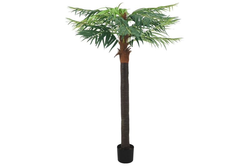 Kunstig palmetre med potte 215 cm grønn - grønn - Balkongblomster - Kunstige planter
