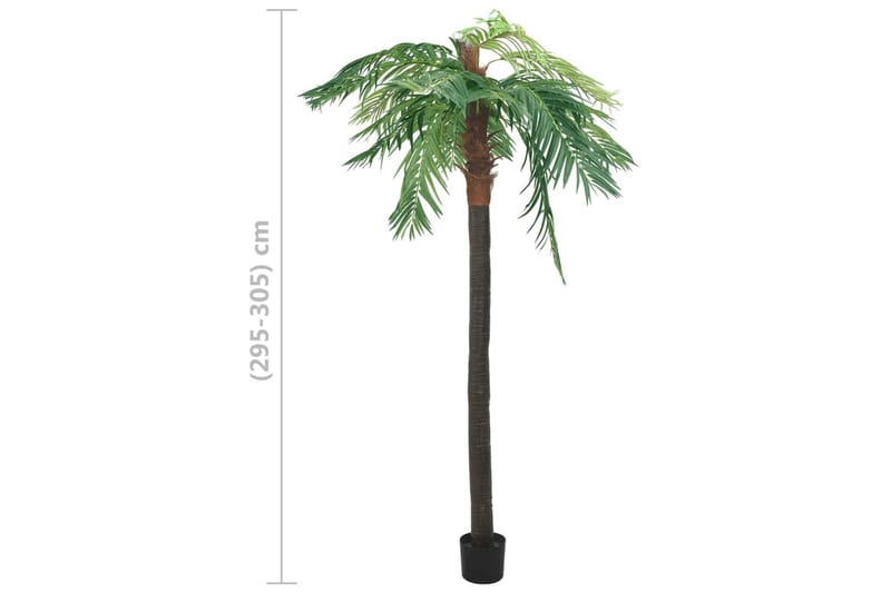 Kunstig palmetre med potte 305 cm grønn - grønn - Innredning - Kunstige planter