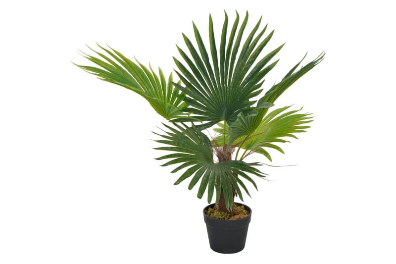 Kunstig palme med potte grønn 70 cm - Balkongblomster - Kunstige planter