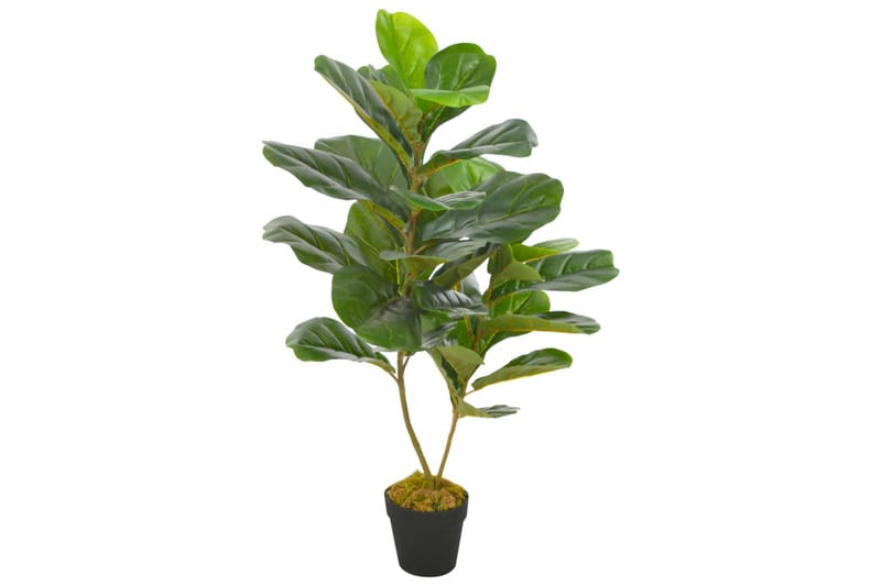 Kunstig plante fiolinfiken med potte grønn 90 cm - Balkongblomster - Kunstige planter