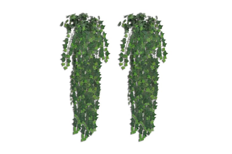 Kunstige eføybusker 4 stk grønn 90 cm - Balkongblomster - Kunstige planter