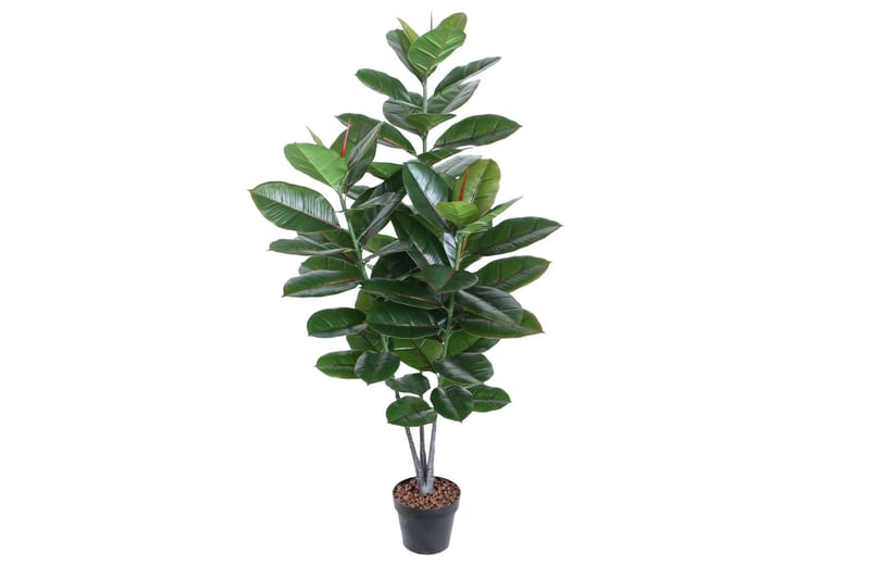 Plante RUBBERPLANT H130cm 3 grener Kunstig - Innredning - Kunstige planter