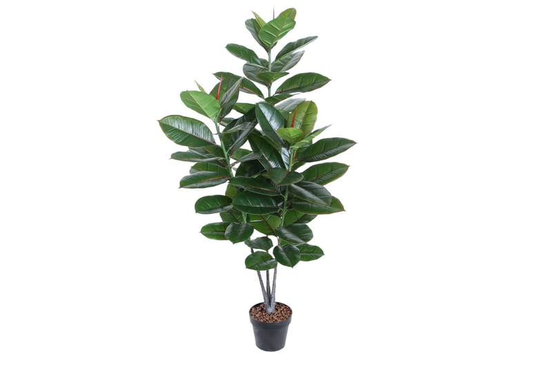 Plante RUBBERPLANT H130cm 3 grener Kunstig - Balkongblomster - Kunstige planter