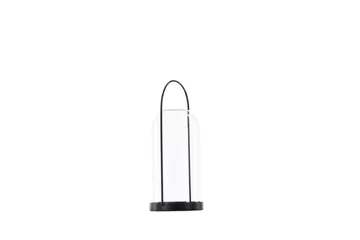 Flora Lyslykt 11x25 cm - Svart - Innredning - Lys & dufter - Lysestaker og lykter