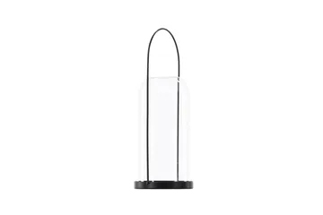 Flora Lyslykt 13x35 cm - Svart - Innredning - Lys & dufter - Lysestaker og lykter