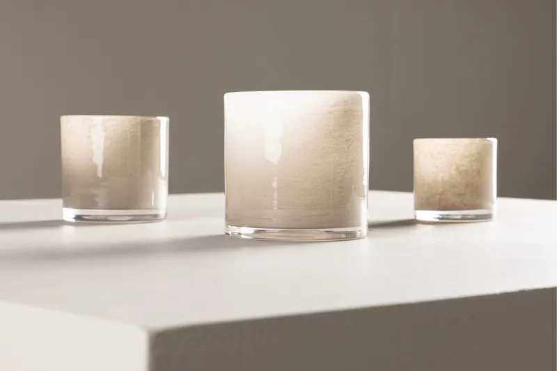 Glora Lyslykt 12x12 cm - Beige - Innredning - Lys & dufter - Lysestaker og lykter