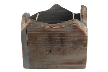 Ljusstakar Beliani Plateros set om 2 Dark colored wood||Grey - Innredning - Lys & dufter - Lysestaker og lykter