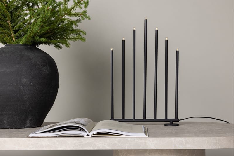 Björnfjället Ljusstake Venture Home Black - Innredning - Lys & dufter - Lysestaker og lykter - Kandelaber & lysestake bord