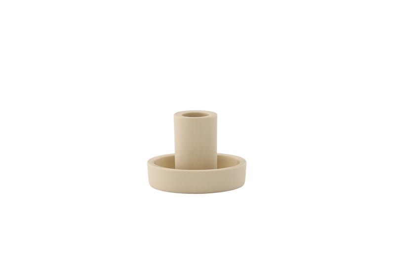 Ceco Lysestake 11x5,6 cm - Beige - Innredning - Lys & dufter - Lysestaker og lykter - Kandelaber & lysestake bord