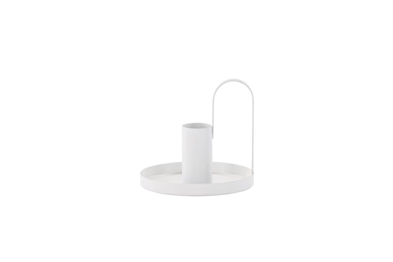 Crai Lysestake 10x9 cm - Hvit - Innredning - Lys & dufter - Lysestaker og lykter - Kandelaber & lysestake bord