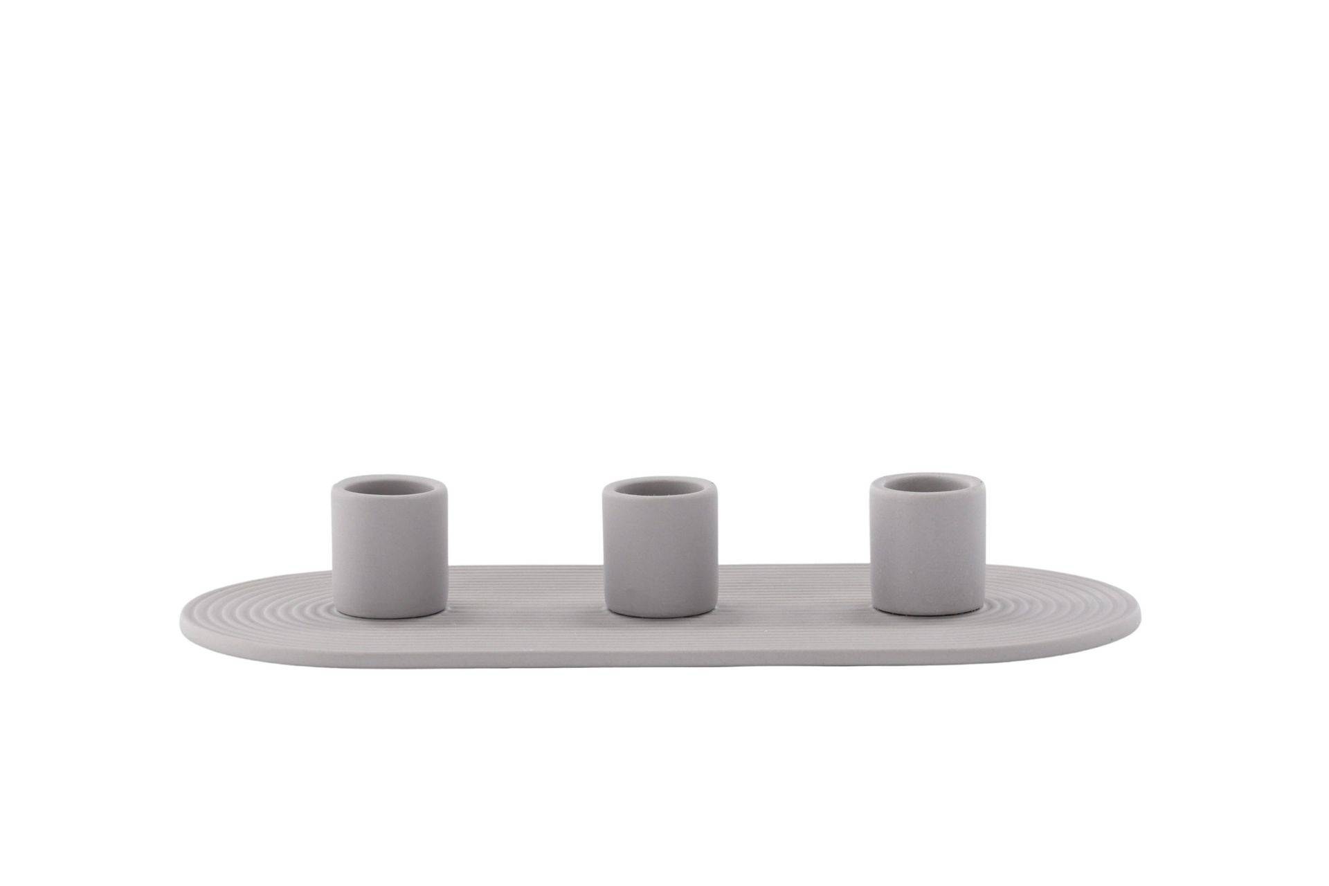 Dian Lysestake 10,5x4 cm - Grå - Innredning - Lys & dufter - Lysestaker og lykter - Kandelaber & lysestake bord