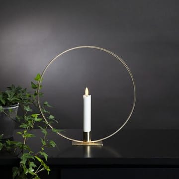 Flamme Ring innendørsdekorasjon 28,5 cm - messing/hvit - Innredning - Lys & dufter - Lysestaker og lykter - Kandelaber & lysestake bord
