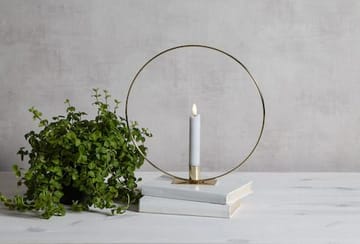 Flamme Ring innendørsdekorasjon 28,5 cm - messing/hvit - Innredning - Lys & dufter - Lysestaker og lykter - Kandelaber & lysestake bord
