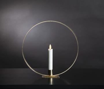Flamme Ring innendørsdekorasjon 28,5 cm - messing/hvit - Innredning - Lys & dufter - Lysestaker og lykter - Kandelaber & lysestake bord
