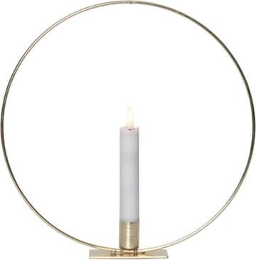 Flamme Ring innendørsdekorasjon 28,5 cm - messing/hvit - Innredning - Lys & dufter - Lysestaker og lykter - Kandelaber & lysestake bord