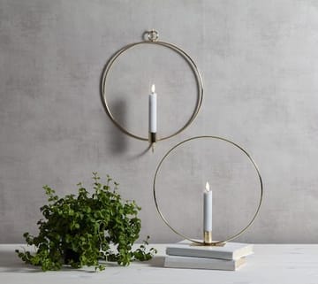 Flamme Ring innendørsdekorasjon 28,5 cm - messing/hvit - Innredning - Lys & dufter - Lysestaker og lykter - Kandelaber & lysestake bord