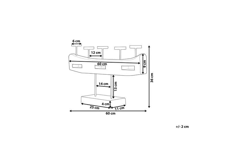 Guatemala Lysestake 36 cm - Tre / Natur - Innredning - Lys & dufter - Lysestaker og lykter - Kandelaber & lysestake bord