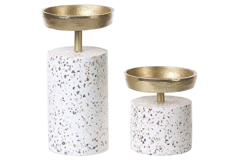 Ljusstakar Beliani Kaengan set om 2 GOLD||Multicolored, undefined