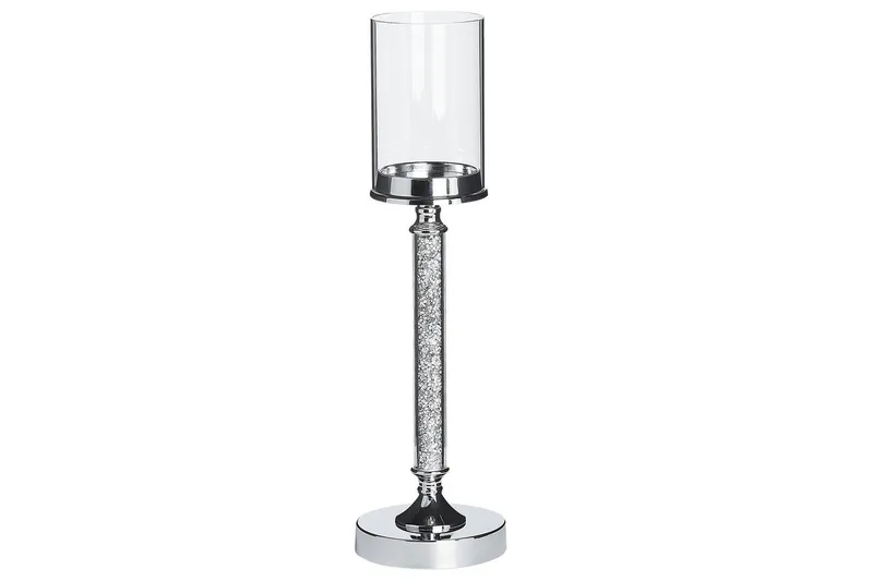 Ljusstake Beliani Abbeville Guld, 13x13x48 cm Silver, undefined