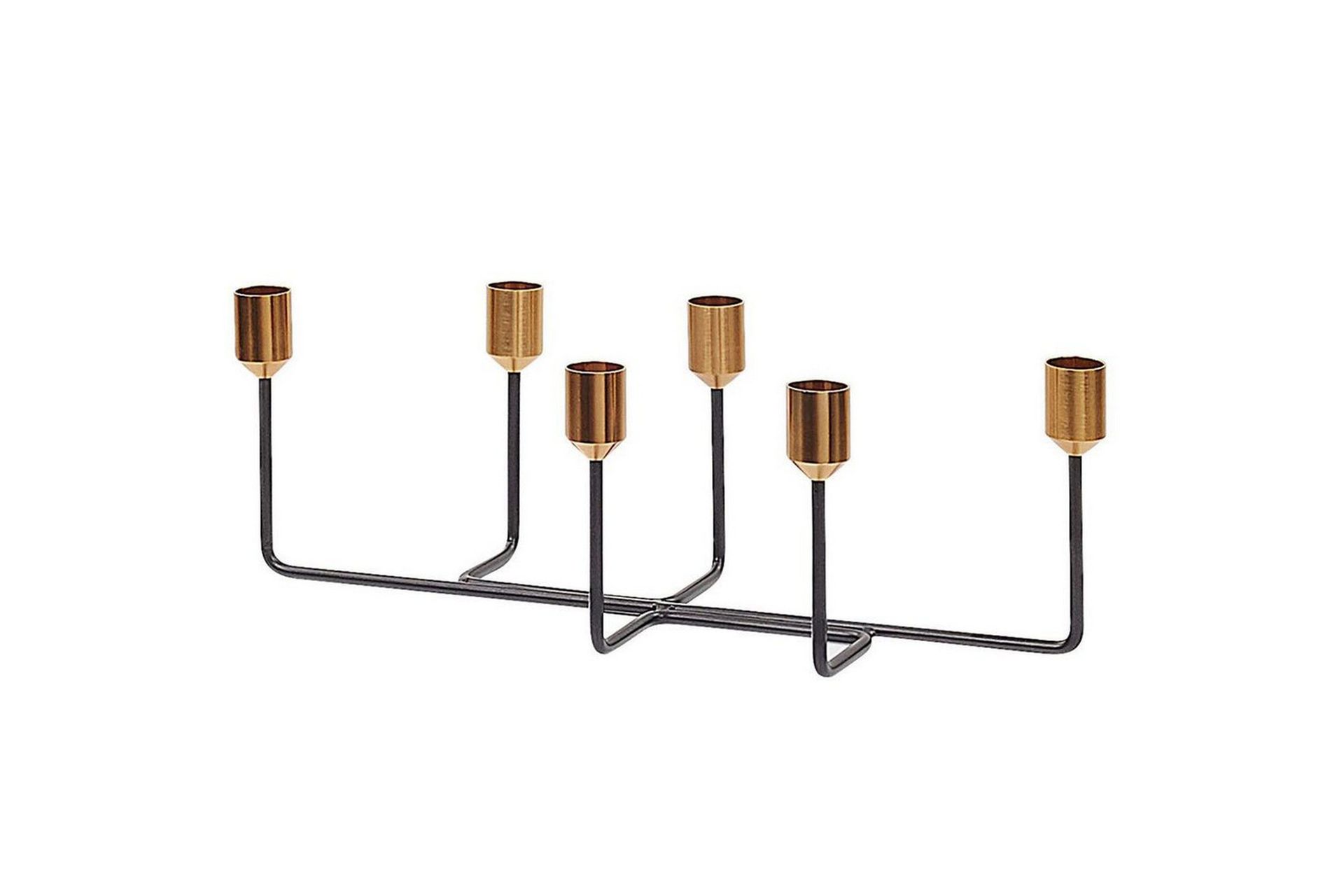 Ljusstake Beliani Bangka Black\|\|GOLD -