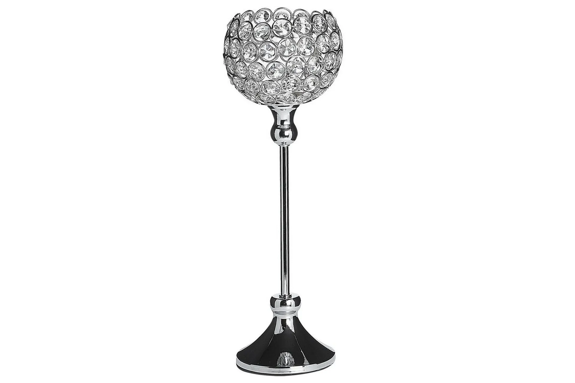 Ljusstake Beliani Esternay Silver -
