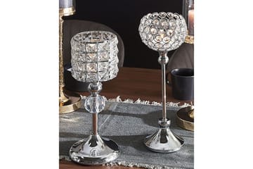 Ljusstake Beliani Esternay Silver - Innredning - Lys & dufter - Lysestaker og lykter - Kandelaber & lysestake bord